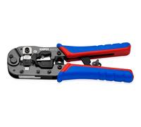 Knipex Crimping Pliers for RJ45 Western plugs burnished, with multi-component grips 191 mm 97 51 13