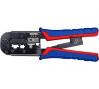 Knipex Crimping Pliers for Western plugs burnished, with multi-component grips 190 mm 97 51 10