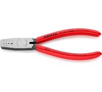 KNIPEX Crimping Pliers for Wire Ferrules Self-Service Card with Plastic Coating 145 mm, 97 61 145 A SB