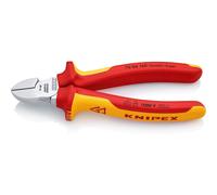 Knipex Diagonal Cutter chrome-plated, insulated with multi-component grips, VDE-tested 160 mm (self-service card/blister) 70 06 160 SB