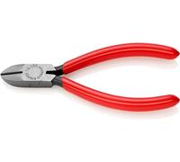 Knipex Diagonal Cutter for electromechanics black atramentized, plastic coated 125 mm 76 01 125