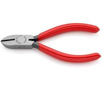 KNIPEX Diagonal Cutter with Plastic Coating 110 mm, 70 01 110 | Chrome vanadium steel, universal, compact and lightweight, wire cutter, cable cutter