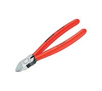 KNIPEX Diagonal Cutters For Plastics Pvc Grip 160Mm (6.1/4In) in Red Knipex Red