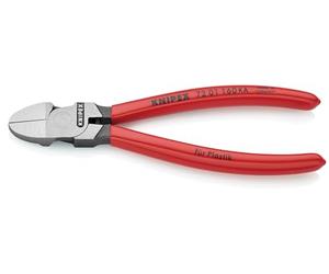 KNIPEX Diagonal Cutters for Plastics Round Head with Plastic Coating 160 mm, 72 01 160 KA