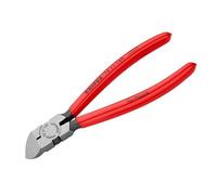 Knipex Diagonal Flush Cutters for Plastics 160mm Coated Handles KPX7211160SB