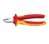 Knipex Diagonal Side Cutter 180mm insulated handles with slip guards 70 06 180SB
