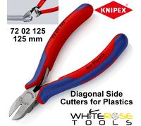 Knipex Diagonal Side Cutters Cutting Plier 125mm Multi Component Grips 72 02 125