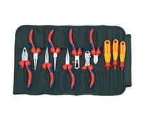Knipex Electrical Pliers And Screwdriver Set in Tool Roll 11 Piece KPX001941