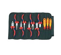 Knipex Electrical Pliers And Screwdriver Set in Tool Roll 11 Piece KPX001941