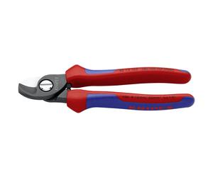 Knipex Electricians Cable Cut Shears, Self Locking Multi Component Grips - 165mm