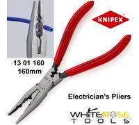 Knipex Electricians Pliers 160mm Cable Stripping Work Black Atramentized