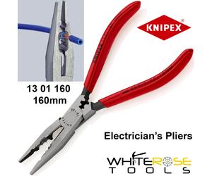Knipex Electricians Pliers 160mm Cable Stripping Work Black Atramentized