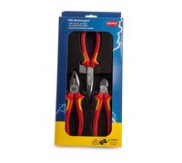 Knipex Electro VDE Plier Set 3 Piece Long Nose Diagonal & Combination 002012