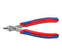 KNIPEX Electronic Super Knips Electronics Diagonal Cutter, 125 mm, Soft Wire (Copper) to 1.6 mm, Medium Hard Wire to 1 mm, Wire Cutter, 78 03 125