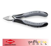 KNIPEX Electronics Diagonal Cutter Pliers 130mm Pointed Head 77 42 130 ESD