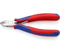 KNIPEX Electronics Diagonal Cutter with Carbide Cutting Edges with Multi-Component Handles 120 mm, 77 02 120 H