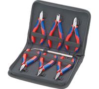 KNIPEX Case for Electronics Pliers with Tools for Work on Electronic Components 7 Parts 215 mm, 00 20 16
