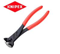 Knipex End Cutting Nipper black atramentized, plastic coated 180 mm 68 01 180