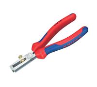 KNIPEX Insulation Stripper with Opening Spring, 11 02 160 SB | Universal Self-Service Card with Multi-Component Handles 160 mm