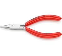 Knipex Flat Nose Pliers for precision mechanics chrome-plated, plastic coated 125 mm 37 33 125