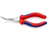 KNIPEX Flat Nose Pliers (Needle-Nose Pliers) Chrome-Plated with Multi-Component Handles 160 mm, 31 25 160