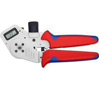 KNIPEX Four-Mandrel Crimping Pliers 195 mm, 97 52 63 DG | For Turned Contacts Chrome-Plated with Multi-Component Handles