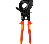 KNIPEX Cable Cutter (ratchet action) 1000V-insulated (250 mm) 95 36 250 (self-service card/blister)