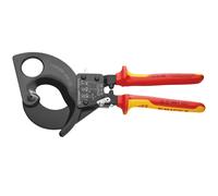 KNIPEX Heavy Duty Cable Cutter, Ratchet Action, 280mm - 55015