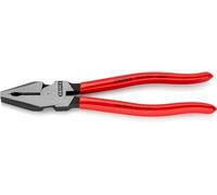 Knipex Combination Plier 02 01 225 – High Leverage, Red/Silver, 225 mm