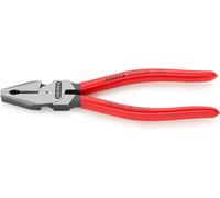 Knipex High Leverage Combination Pliers black atramentized, plastic coated 180 mm (self-service card/blister) 02 01 180 SB