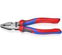 Knipex 02 02 180 SB High Leverage Combination Pliers Multi-Component Grip 180Mm