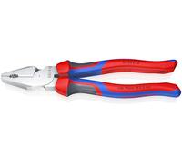 KNIPEX High Leverage Combination Pliers Chrome-Plated with Comfort Handles 225 mm, 02 05 225