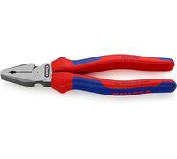 Knipex High Leverage Combination Pliers black atramentized, with multi-component grips 200 mm 02 02 200