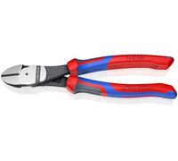 Knipex High Leverage Diagonal Cutter black atramentized, with multi-component grips 200 mm 74 02 200