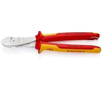 KNIPEX High Leverage Diagonal Cutter Chrome-Plated Insulated, 74 06 250 T