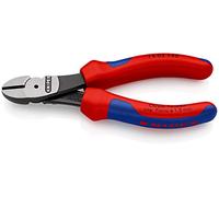 KNIPEX High Leverage Diagonal Cutter Self-Service Card with Multi-Component Handles 140 mm, 74 02 140 SB
