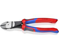 KNIPEX 74 22 200 High Leverage Diagonal Cutter with comfort handles black atramentized 200 mm