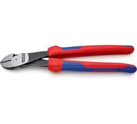 KNIPEX High Leverage Diagonal Cutter with Comfort Handles 250 mm, 74 22 250 | Piano Wire up to 3.0mm Angled Head Heavy Duty Universal Wire Cutter Cable Cutter