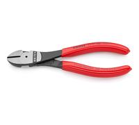 KNIPEX High Leverage Diagonal Cutter with Plastic Coating 160 mm, 74 01 160