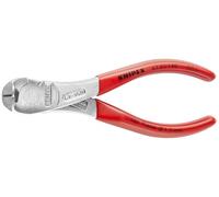 KNIPEX High Leverage End Cutting Nipper Chrome-Plated with Plastic Coating 145 mm, 67 03 140
