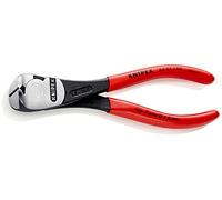 KNIPEX High Leverage End Cutting Nipper Self-Service Card with Plastic Coating 160 mm, 67 01 160 SB