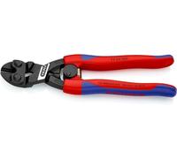 Knipex High Leverage Flush Cutter for soft metal and plastic black atramentized, with slim multi-component grips 200 mm 72 62 200