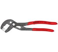 Knipex Hose Clamp Pliers for Click clamps grey atramentized, with non-slip plastic coating 180 mm (self-service card/blister) 85 51 180 C SB