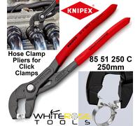 Knipex Hose Clamp Pliers for Click Clamps Remover 250mm Swivel Jaw 85 51 250 C