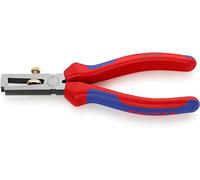 Knipex Insulation Stripper with opening spring, universal black atramentized, with multi-component grips 160 mm 11 02 160