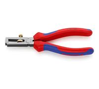 KNIPEX Insulation Stripper with Opening Spring, Universal Self-Service Card with Multi-Component Handles 160 mm, 11 02 160 SB