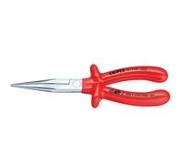 Knipex Snipe Nose Side Cutting Pliers (Stork Beak Pliers) chrome-plated, with dipped insulation, VDE-tested 200 mm 26 17 200