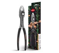 KNIPEX TwinGrip 82 01 200 S02 Christmas Edition - Front & Side Grab Pliers 200mm Black Atramentized - Limited Edition Bronze Logo Snap Adjustment 4-22mm