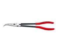 KNIPEX Long Reach Needle Nose Pliers with Transverse Profiles with Plastic Coating 280 mm, 28 81 280