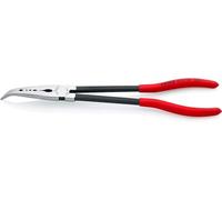KNIPEX Long Reach Needle Nose Pliers with Transverse Profiles with Plastic Coating 280 mm, 28 81 280